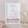 Patenbrief "Aquarell mit Regenbogen rosa"