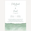 Patenbrief "Aquarell mit Zweig grün"