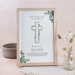 Patenbrief "Eukalyptus Kreuz"
