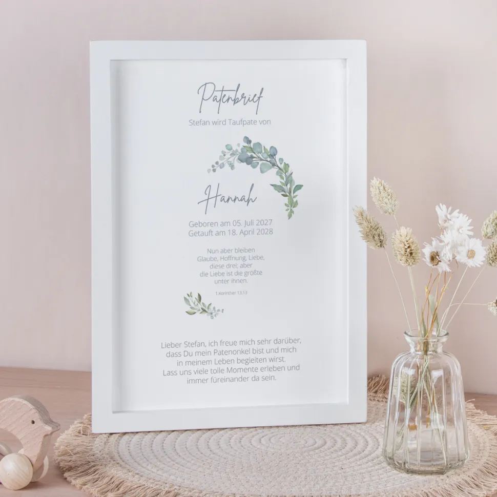Patenbrief "Naturell"