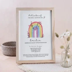 Patenbrief "Regenbogen Vintage"
