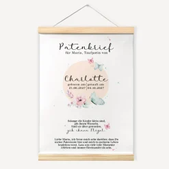 Patenbrief "Schmetterlinge"
