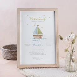 Patenbrief "Segelboot"