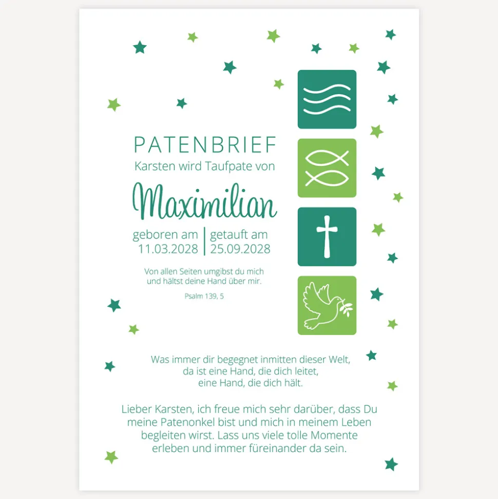 Patenbrief Symbole