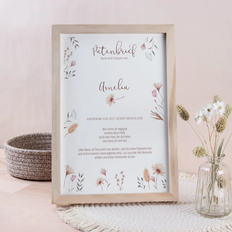 Patenbrief "Wild Flowers"