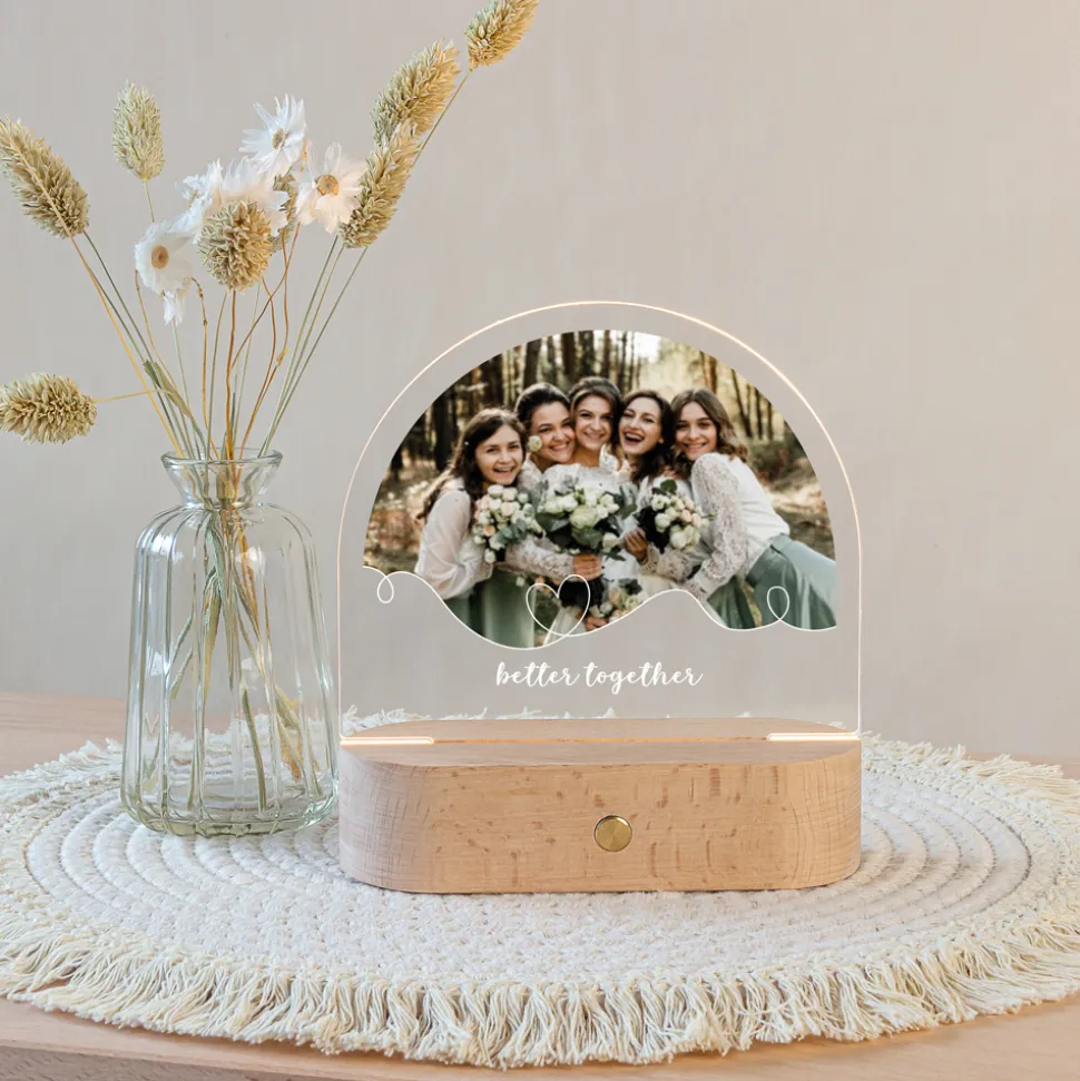 Personalisierte Fotolampe "Better together"