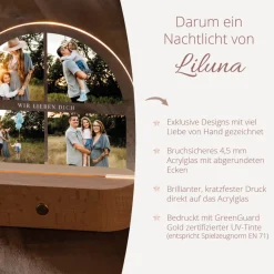 Personalisierte Fotolampe