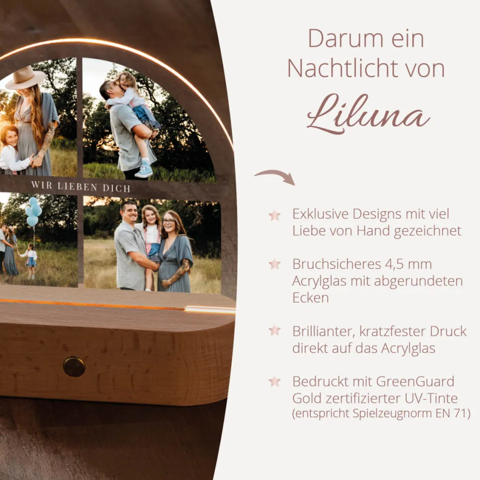 Personalisierte Fotolampe "Bildergalerie"