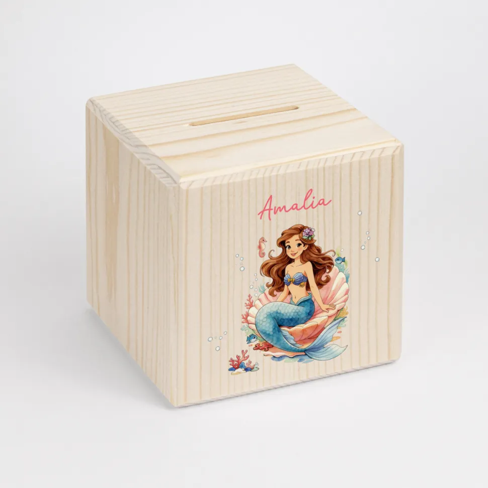 Personalisierte Spardose Kinder "Kleine Meerjungfrau"