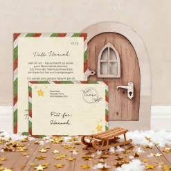 24 personalisierte Wichtelbriefe als Download zum Ausdrucken