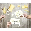 Photo Booth Set Gold 10 tlg.