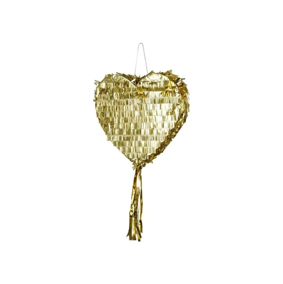 Pinata gold "Herz klopfen"