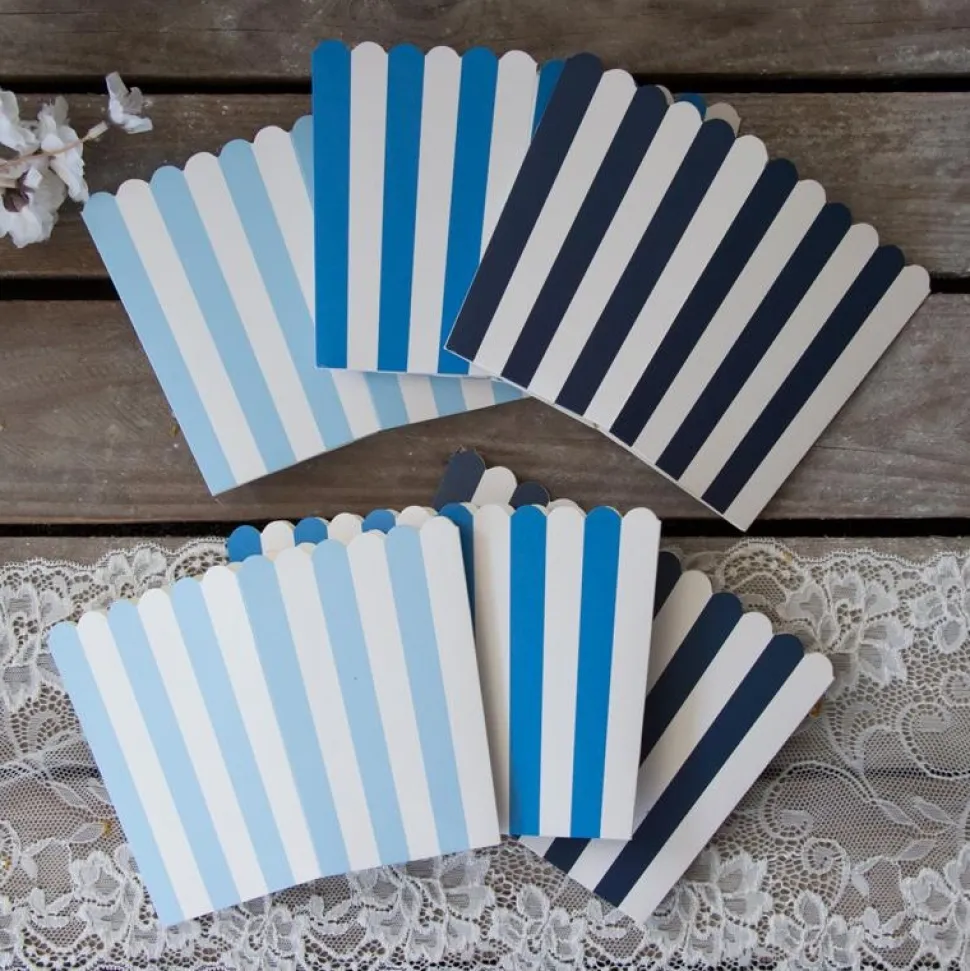 Popcorn Box Mix blau 6 Stück