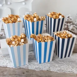Popcorn Box Mix blau 6 Stück
