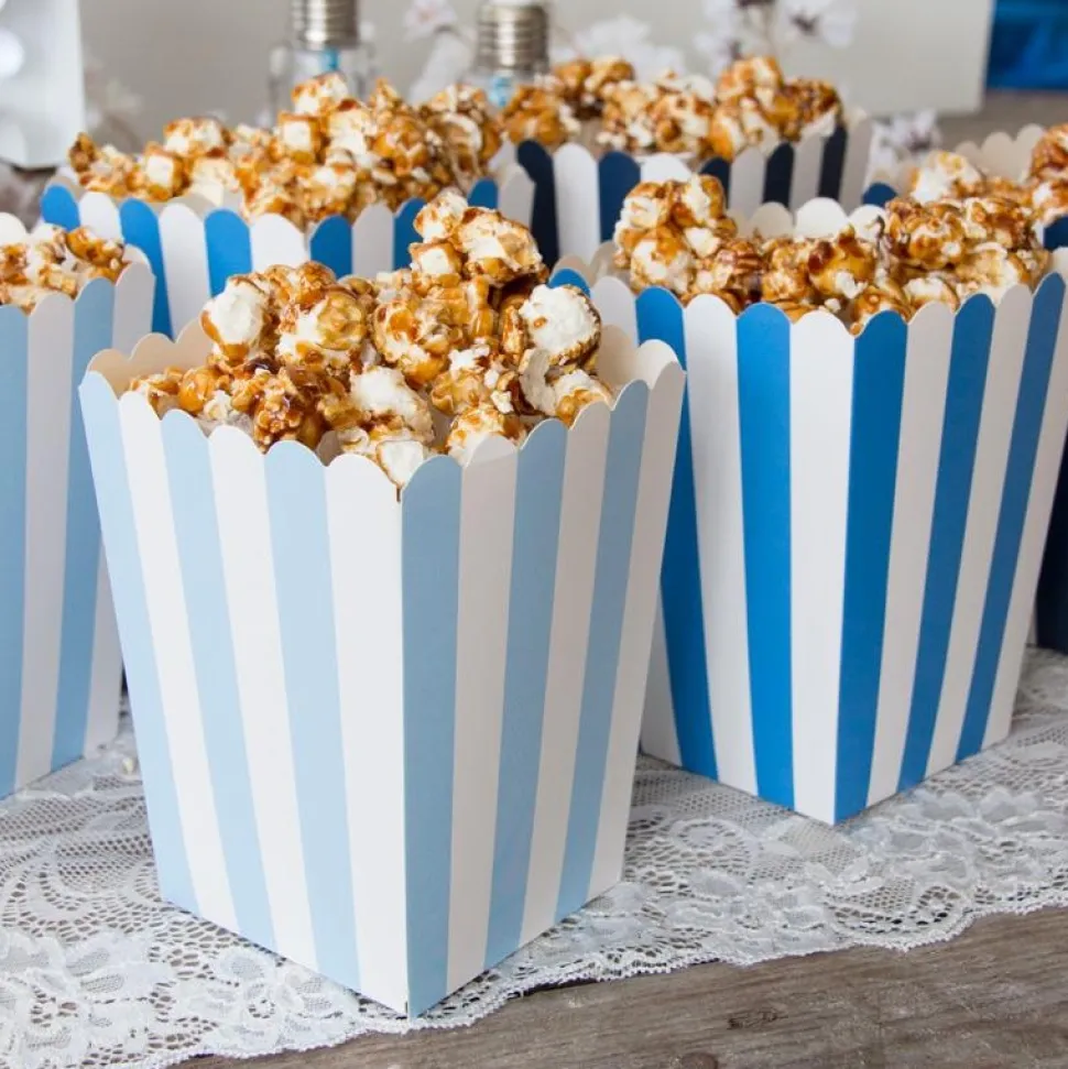 Popcorn Box Mix blau 6 Stück