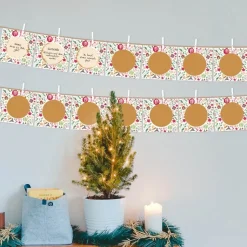 Rubbel Adventskalender Karten + Schnur Weihnachtsallerlei