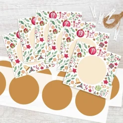 Rubbel Adventskalender Karten + Schnur Weihnachtsallerlei
