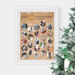 Rubbel Adventskalender mit Foto Frohe Weihnachten