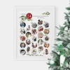 Rubbel Adventskalender mit Fotos Mistelzweig