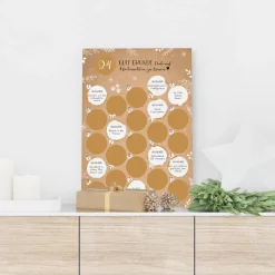 Rubbel Adventskalender mit Text Frohe Weihnachten