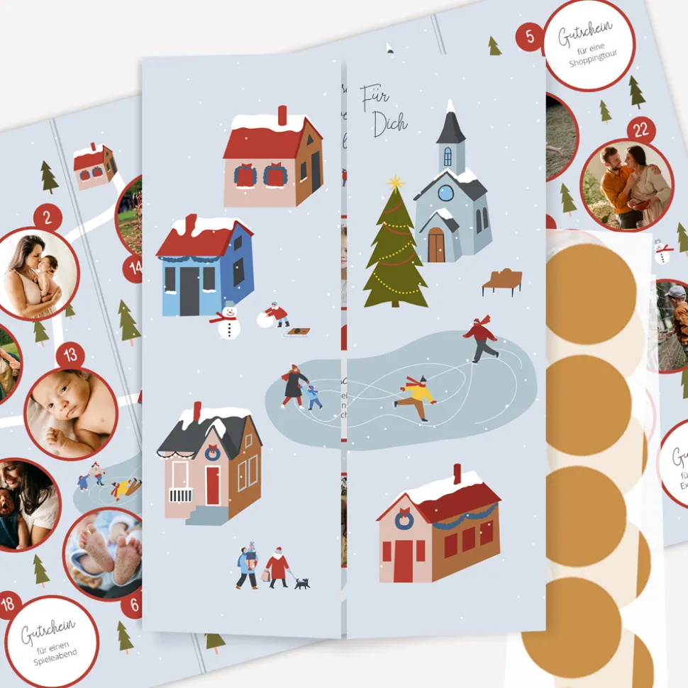 Rubbel Adventskalender "Winterdorf"
