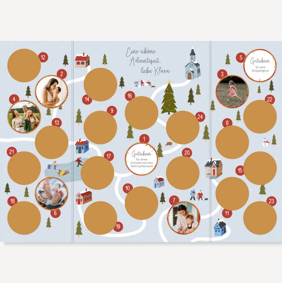 Rubbel Adventskalender "Winterdorf"