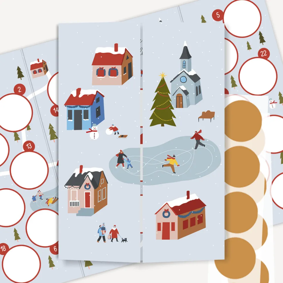 Rubbel Adventskalender "Winterdorf"
