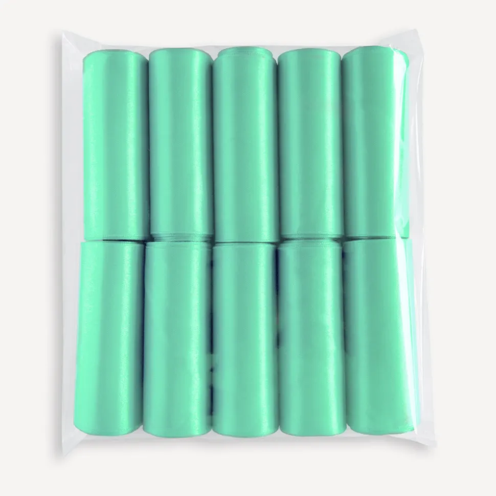Satinband für Stuhlhusse mint 10 cm x 2,75 m 10er Set