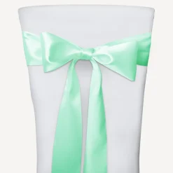 Satinband für Stuhlhusse mint 10 cm x 2,75 m 10er Set