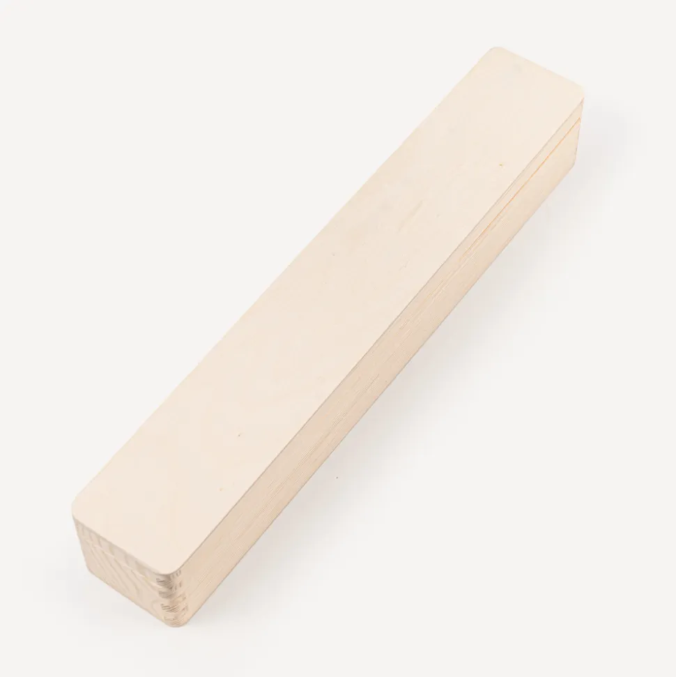 Schmale Kerzenbox Holz