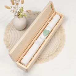 Schmale Kerzenbox Holz