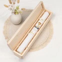 Schmale Kerzenbox Holz