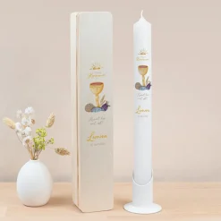 Schmale Kerzenbox Holz