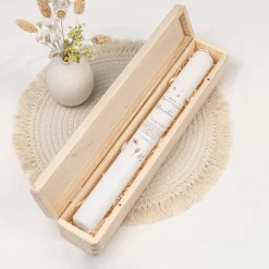 Schmale Kerzenbox Holz