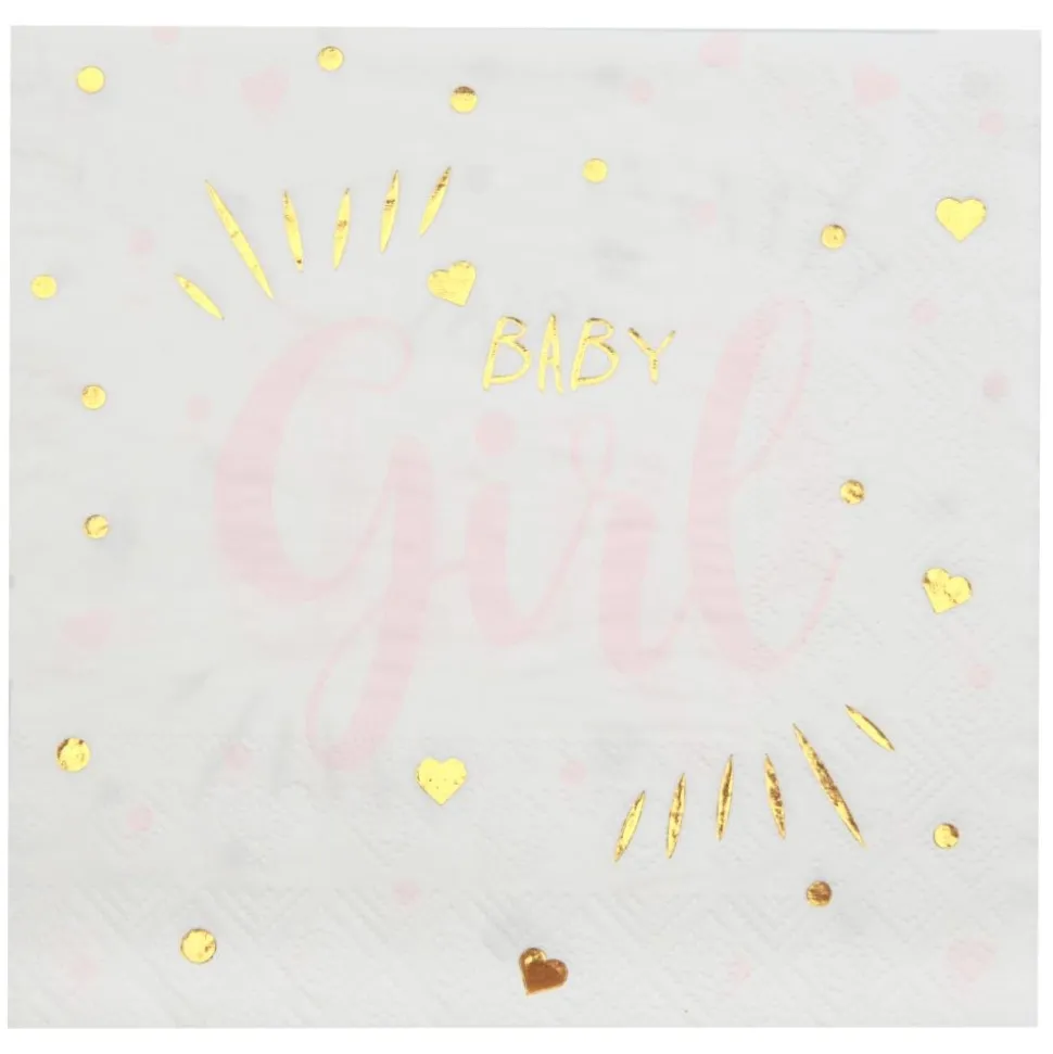 Servietten Babyparty "Girl" 20 Stück