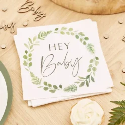 Servietten Babyparty "Hey Baby" 16 Stück