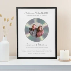 Silberhochzeit Geschenk Schallplatte