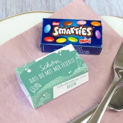 SMARTIES mini mit Banderole "Farbklecks"