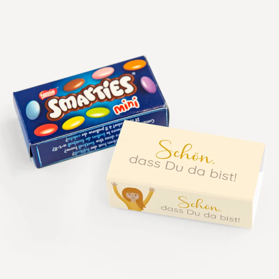SMARTIES mini mit Banderole "Ihr seid meine Freunde!"