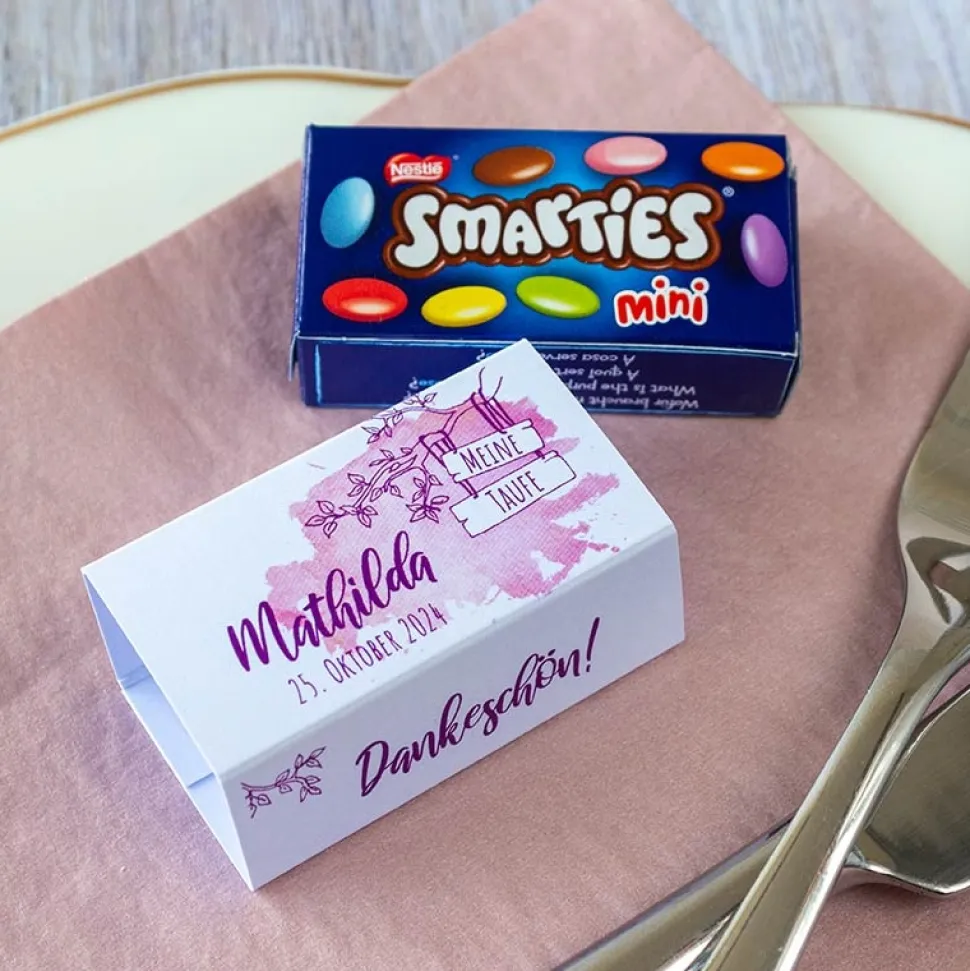 SMARTIES mini mit Banderole Mädchen Aquarell
