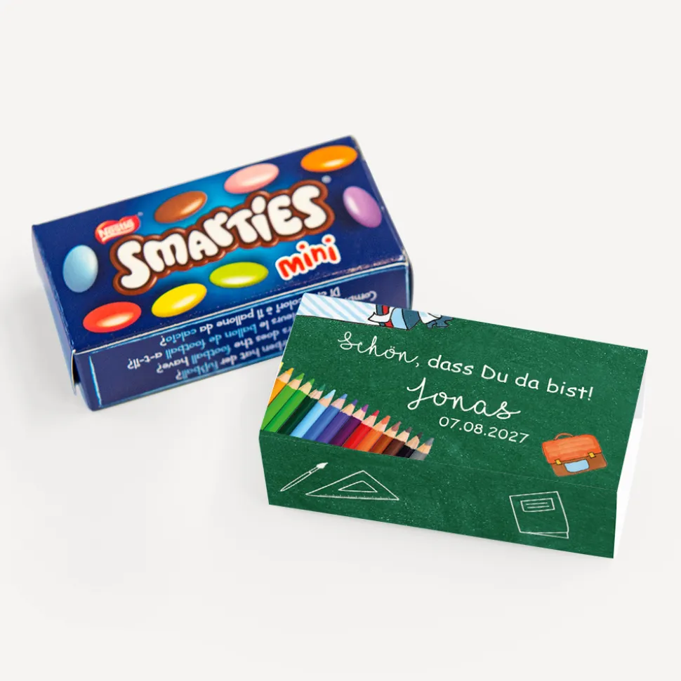 SMARTIES mini mit Banderole "Stifte"