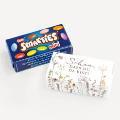 SMARTIES mini mit Banderole "Wildromantische Blüten"