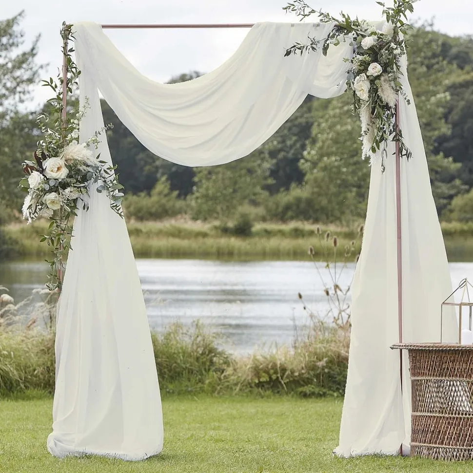 Stoffvorhang Backdrop creme 2 m x 6,2 m