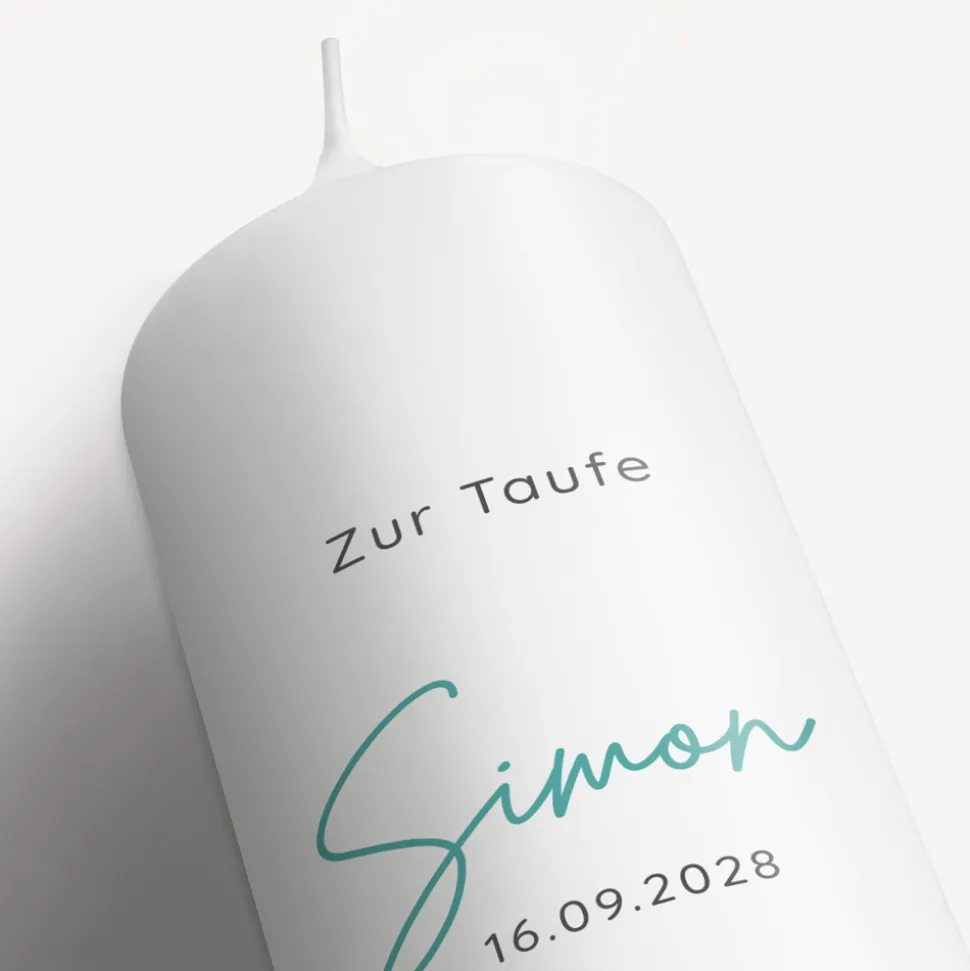 Taufkerze Bunte Unterwasserwelt