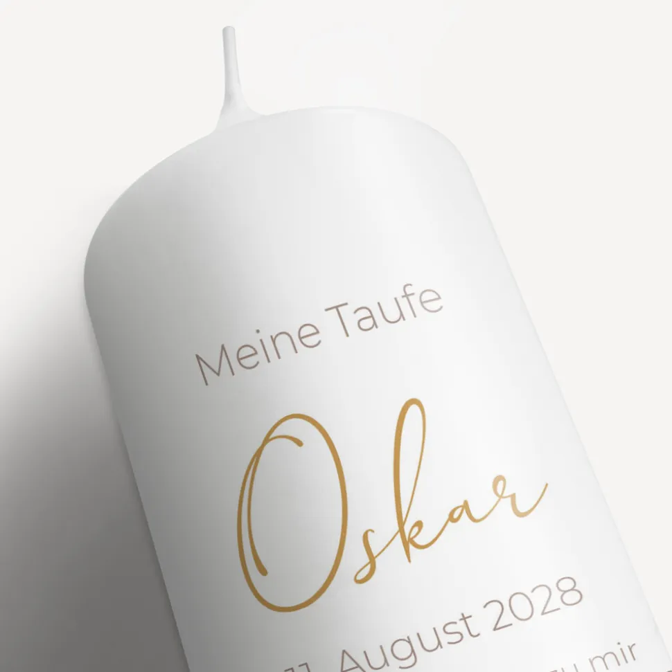 Taufkerze Kleine Ente