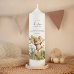 Taufkerze Kleine Maus