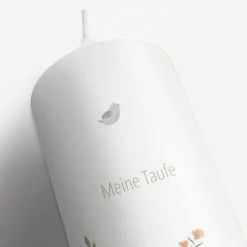 Taufkerze Kleine Symbole