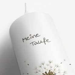 Taufkerze Pusteblume