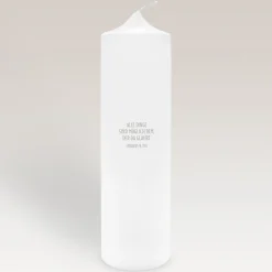Taufkerze Trockenblumen Blush