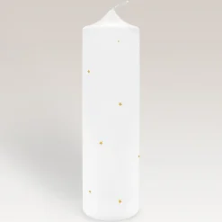 Taufkerze Trockenblumen Blush